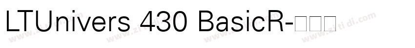LTUnivers 430 BasicR字体转换